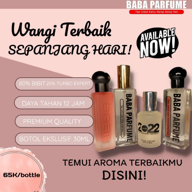 Baba Parfum Pria Wanita Lusinan Parfum Original Aroma Minyak Wangi 30 ml Bibit Impor Murah Non Alkohol