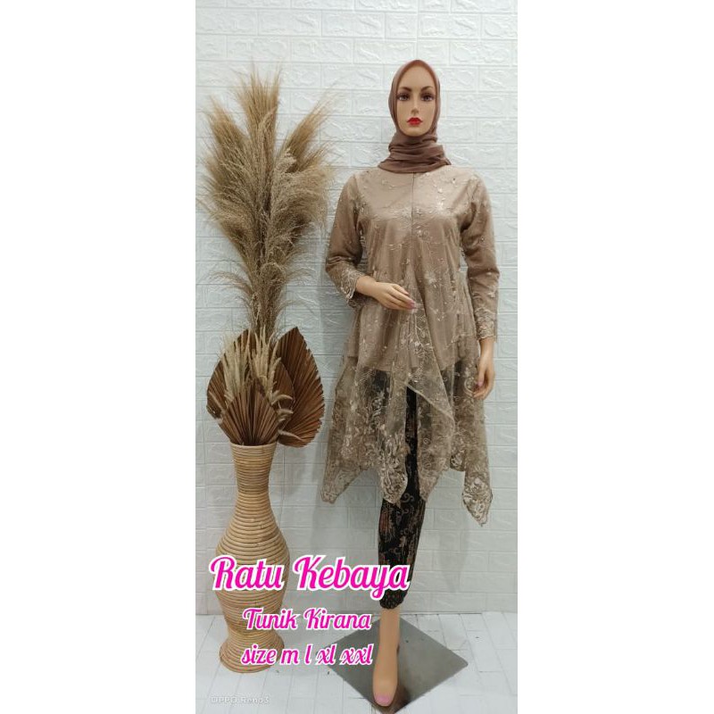 RB✓Kebaya Tunik Kirana/Kebaya Tunik Resleting/Kebaya Tunik Modern/Kebaya Cantik