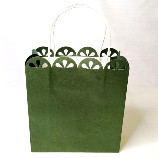 

Glam Glitter Lace Paper Bag |tas kantong kertas tenteng premium - Gliter green