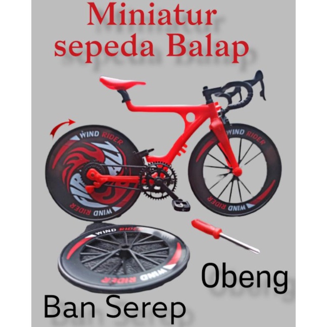 Mainan Sepeda Rakit set obeng / miniatur sepeda gunung Unik Edukatif Murah Meriah