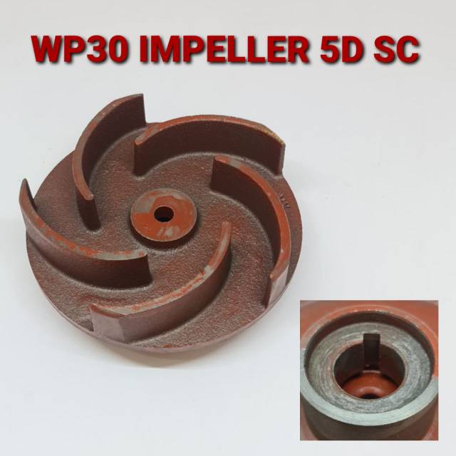 WP30 kipas impeller wayer pompa 5 daun