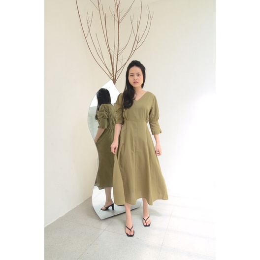 Azalea Dress Midi Dress Korean Dress Feminine Dress