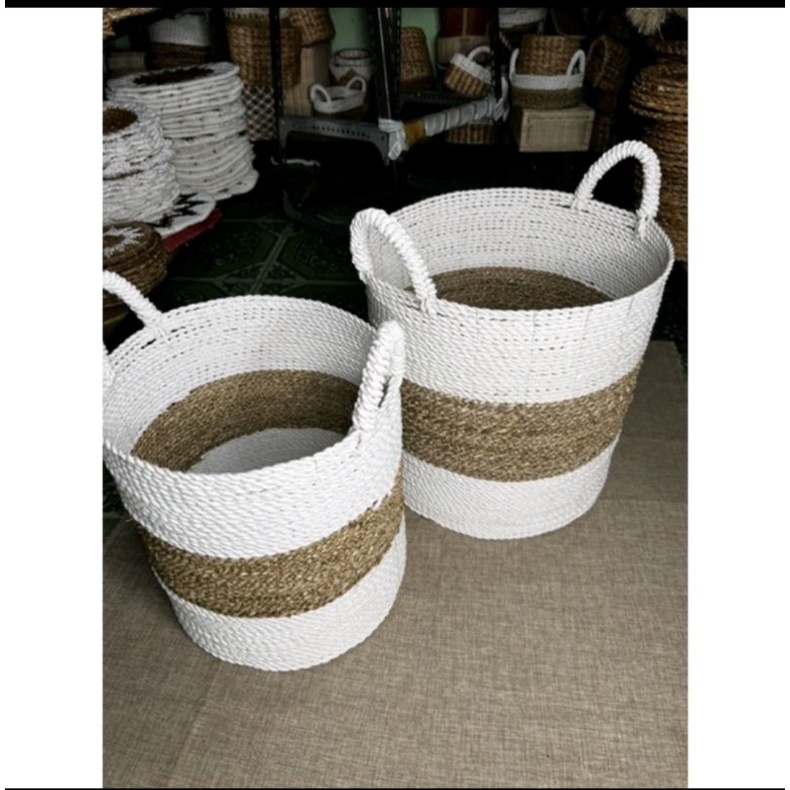 Keranjang Laundry Anyaman , Basket laundry anyaman , basket laundry banana, basket laundry seagrass 