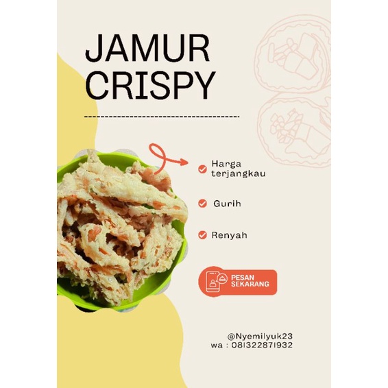 

Jamur crispy renyah