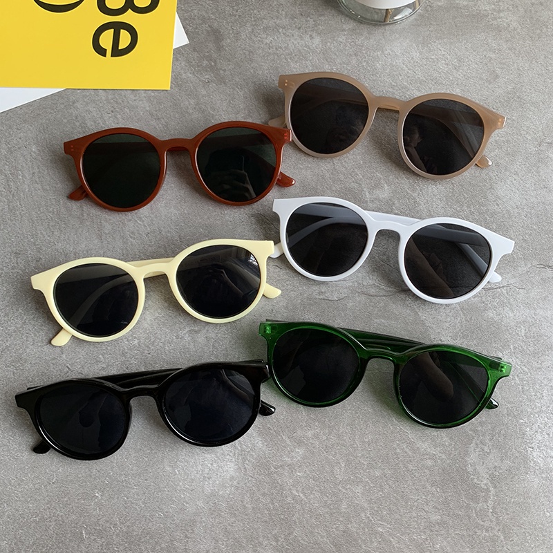 Round Frame Sunglasses Accessories Retro Korean Style Personality All-match Harajuku