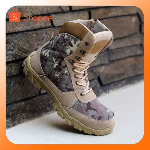 PROMO  SEPATU DELTA ARMY CREAM SEPATU BOOTS TACTICAL SAFETY TINGGI 8 INCI ORIGINAL HANDMADE