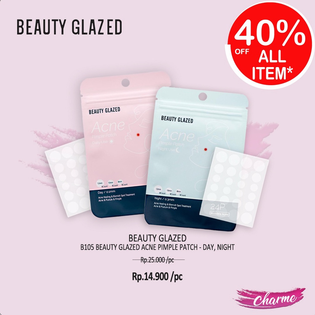 (READY &amp; ORI) Beauty Glazed Acne Pimple Patch Day Night B105 B 105