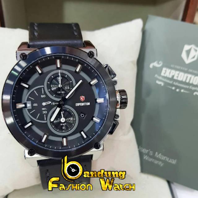 Expedition E 6612 Leather Black Silver Original