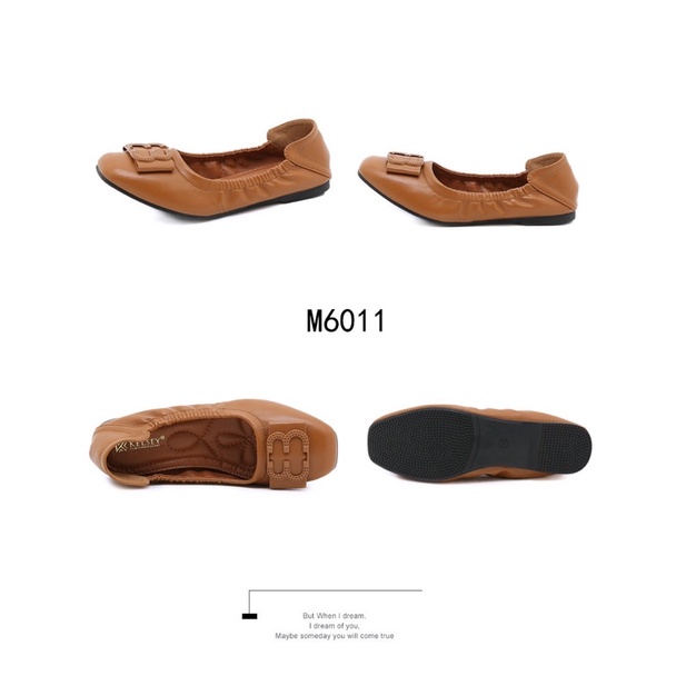 (GRATIS ALAS KAKI) NICOLE SEPATU FLAT SHOES WANITA KELSEY M6011