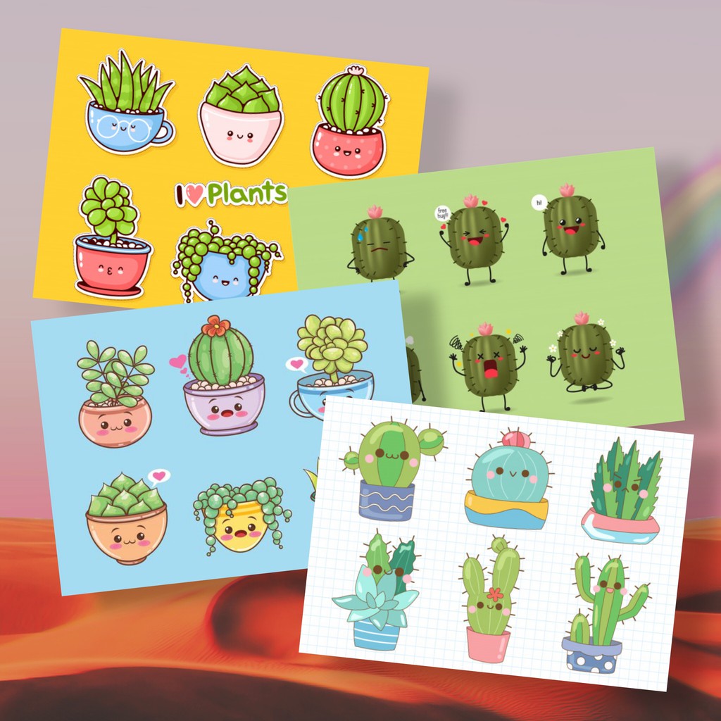 

Sticker Aesthetic kaktus cutes By giftproject.id