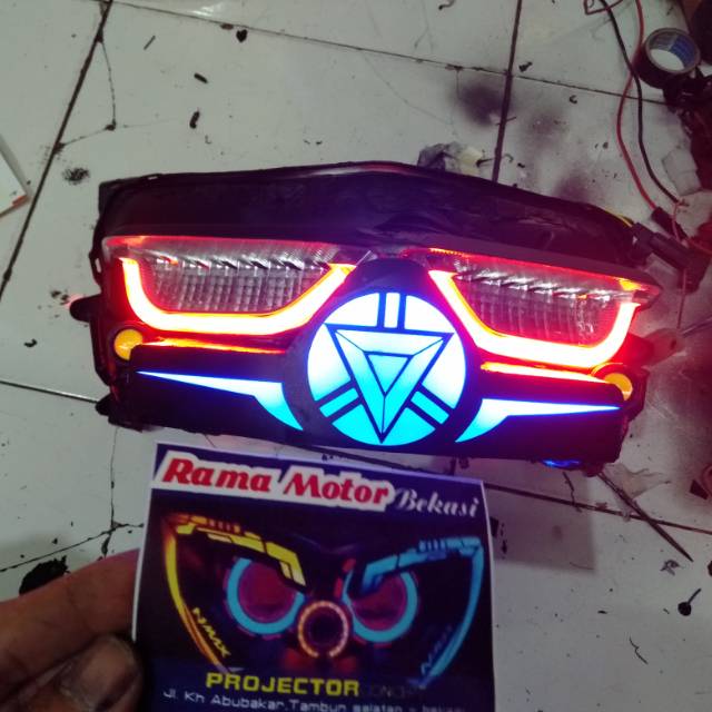STOPLAMP NMAX CUSTOM XMAX  ANGEL EYE PROJECTOR BKN AES JPA VAHID