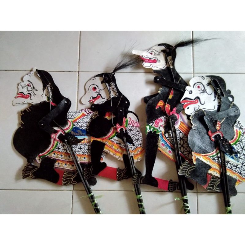 wayang Punakawan Gareng Petruk Bagong Semar Asli Lulang Sapi