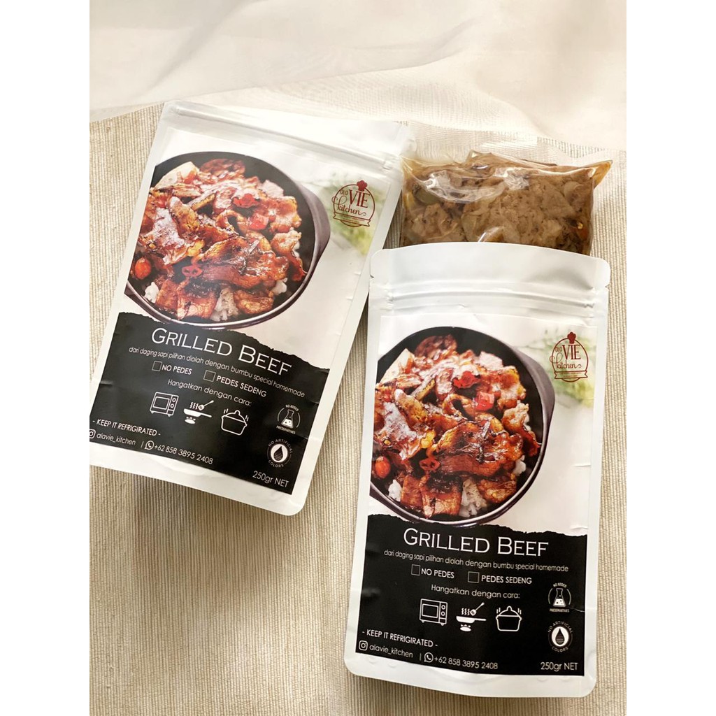 Grilled Beef Donburi Vacuum Pack NP/PS