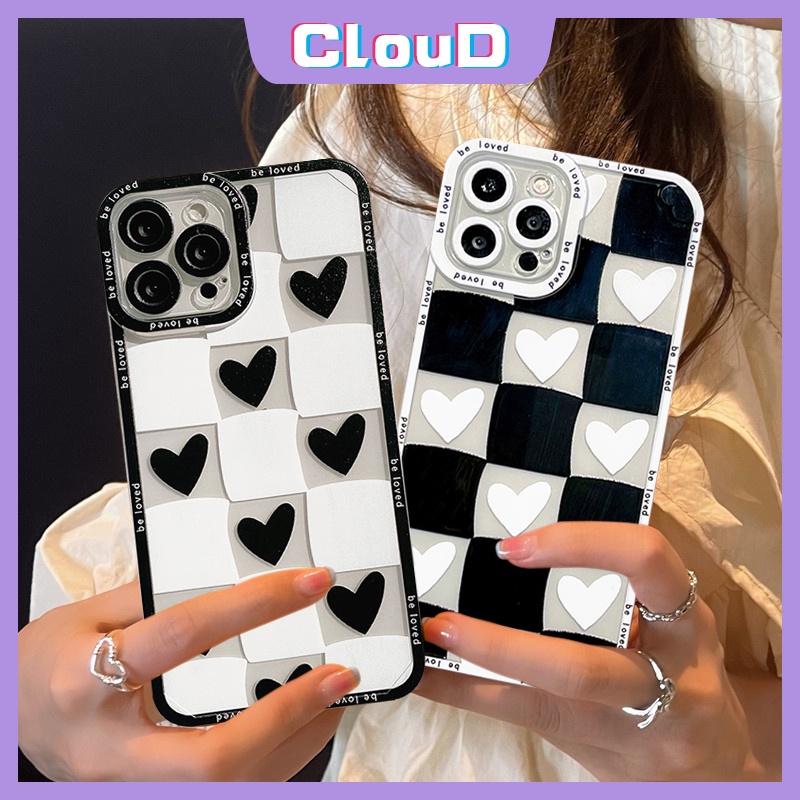 Soft Case TPU Transparan Motif Papan Catur Hitam Putih Untuk Infinix Smart 5 6 Hot 11 9 10 Play 10 Lite 11 11S