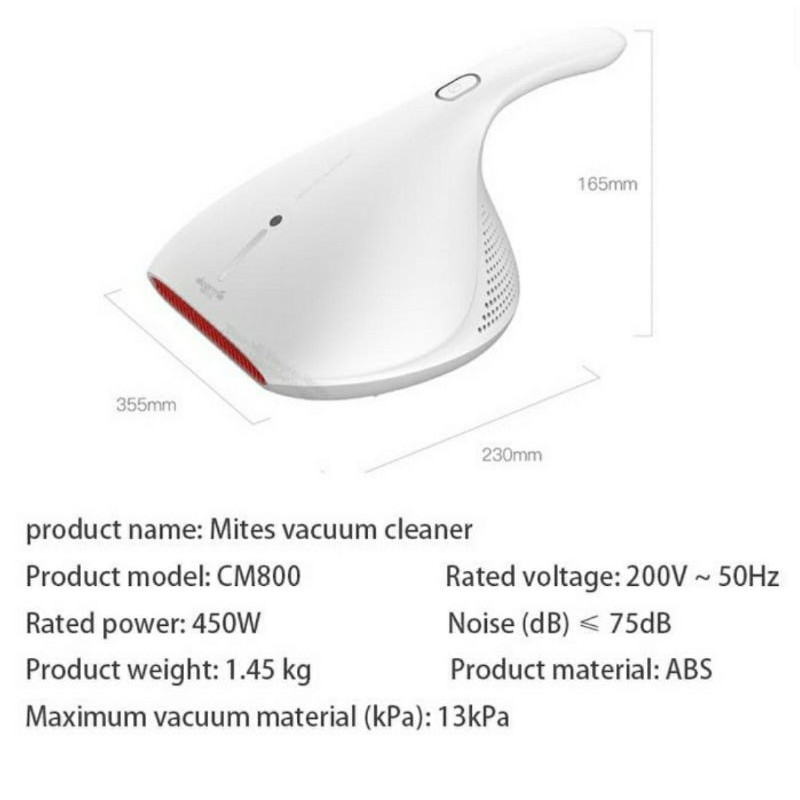 Deerma CM800 Vacuum Cleaner UV-C Penyedot Debu Kasur Anti Tungau CM800/CM818/EX919