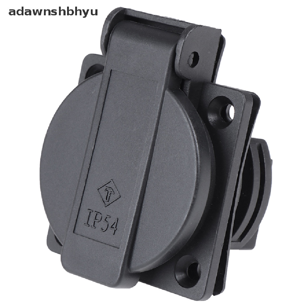 Adawnshbhyu Stop Kontak Tahan Air AC 250V Standar Jerman Colokan Tunggal Wall Socket