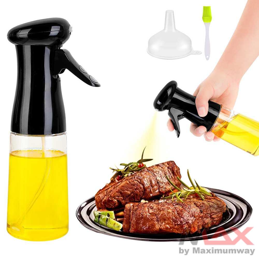 Mcook Botol Minyak Spray Olive Oil BBQ Chinese Food 210ml Spray bumbu semprotan bumbu - M2194 Warna Hitam