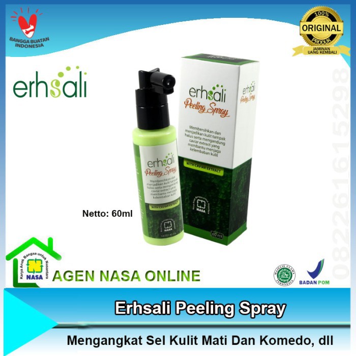Erhsali Pelling Spray Produk Nasa Perawatan Kulit Wajah Dan Tubuh