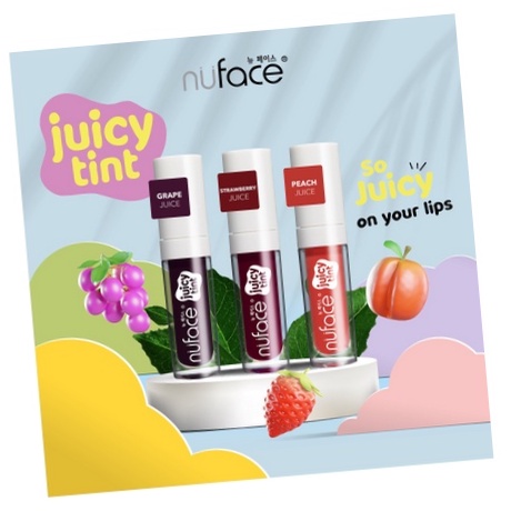 NUFACE JUICY Lip Tint-Lip Balm-Lip Gloss-Lipstik 2.3ml