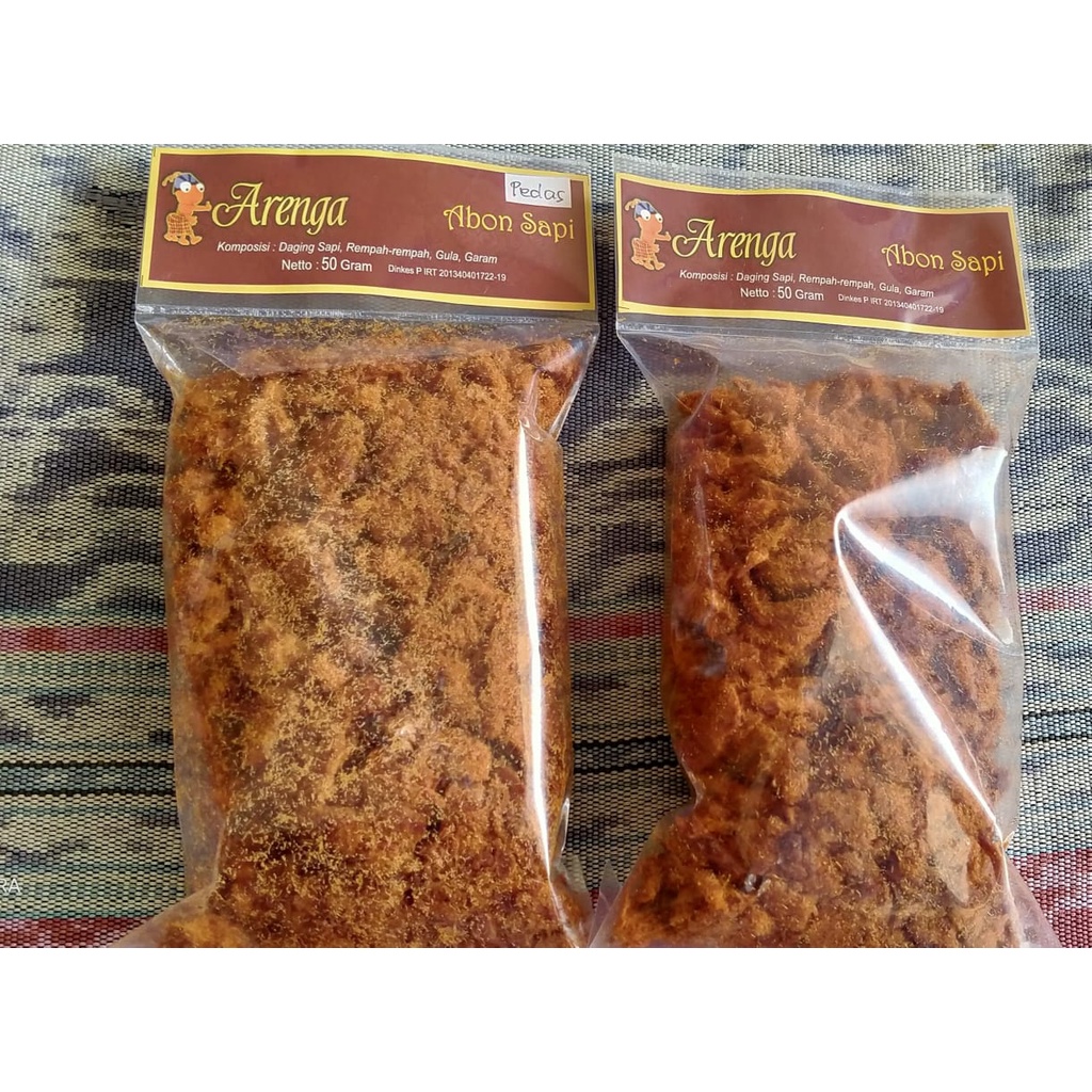 

Abon Sapi Arenga 100gram abon sapi pedas abon sapi manis abon asli enak halal kualitas