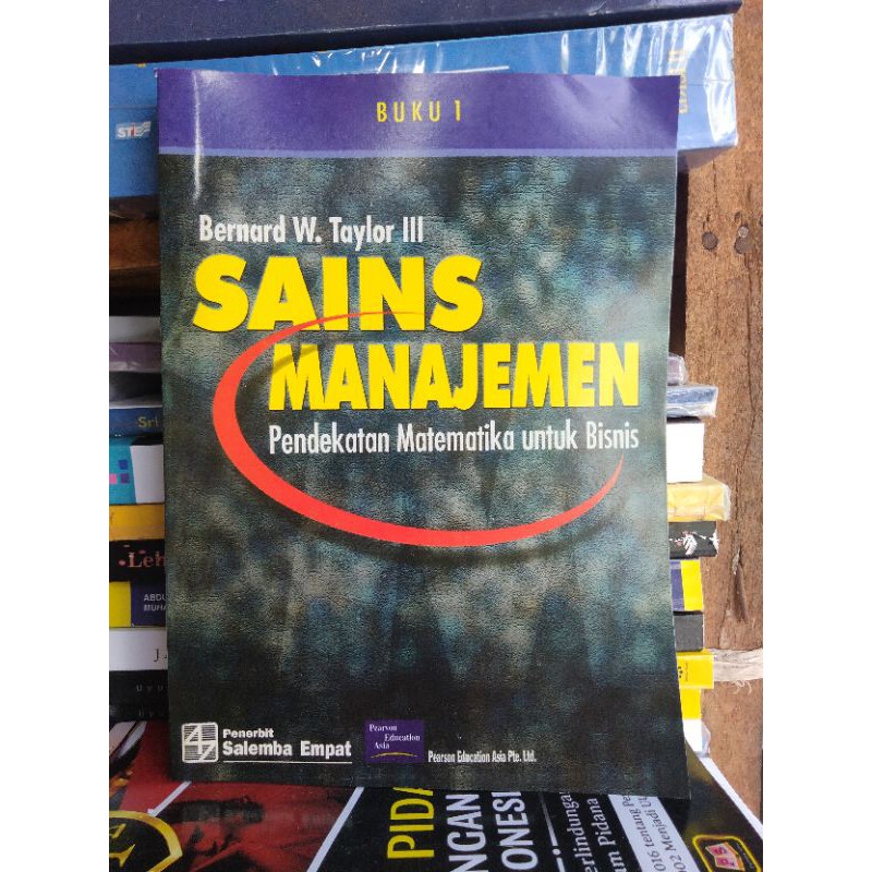 

Sains Manajemen 1 - Pendekatan Matematik Untuk Bisnis