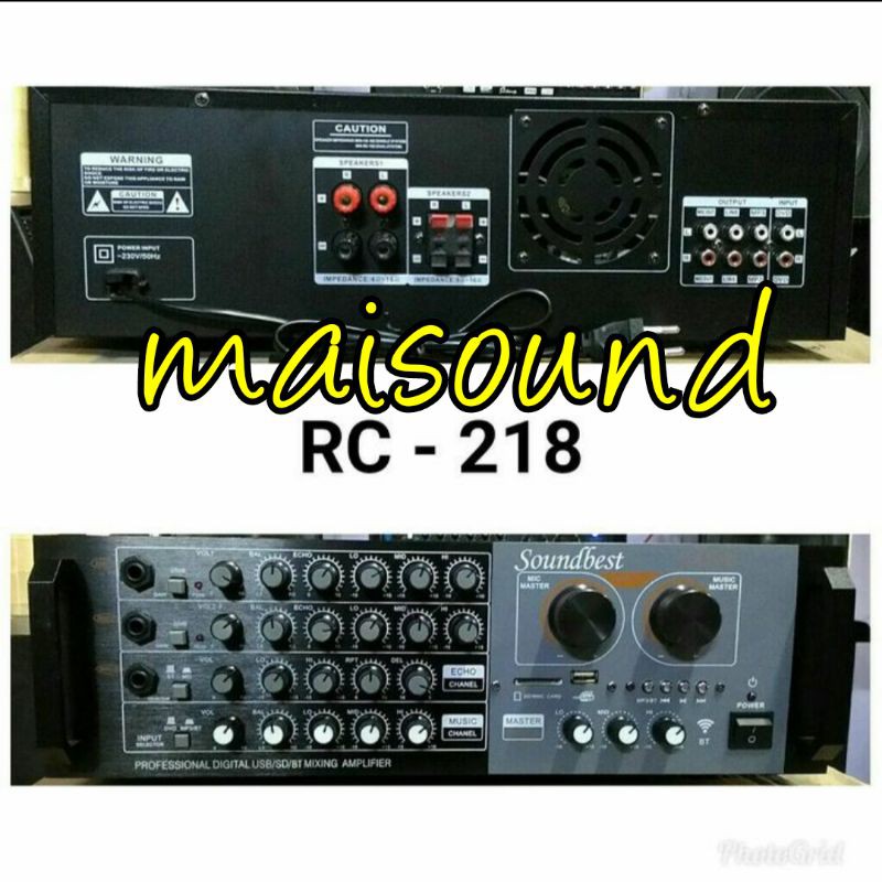 AMPLIFIER SOUNDBEST RC218 AMPLI SOUNDBEST RC 218 ORIGINAL BLUETOOTH