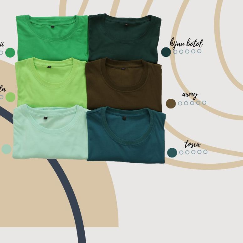 ♢ Kaos Polos Original Katun Warna Kuning kenari Mustard Ungu tua Ungu muda Pink muda ❈