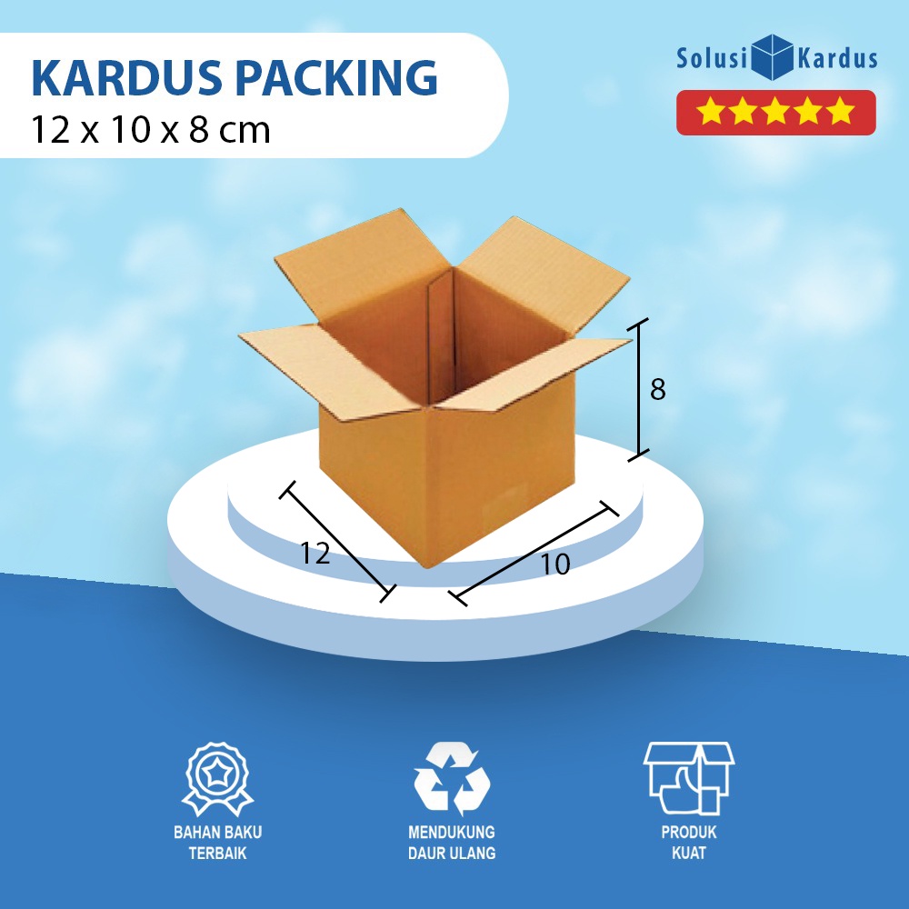 

Box | Dus | Kotak | Kemasan Packing | Karton | Kardus Polos 12x10x8