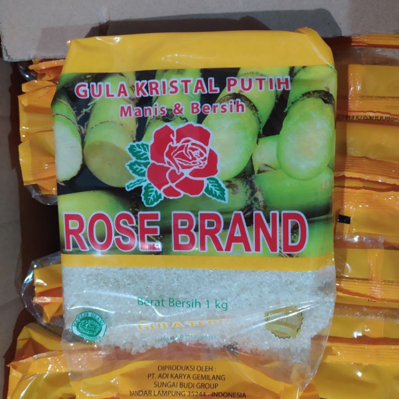 

GULA PASIR ROSE BRAND KUNING 1KG / GULA PASIR MERK ROSEBRAND KEMASAN 1Kg