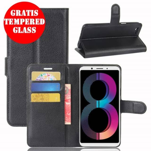 Flip Case Oppo A83 Dompet Kulit Leather PU Flip Case Cover
