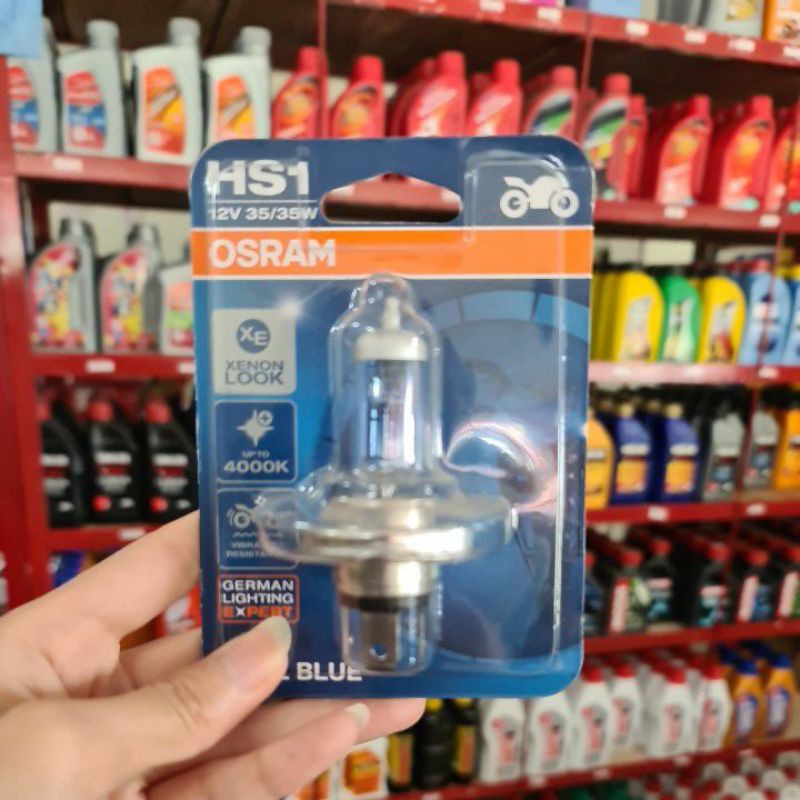 Lampu Depan Halogen HS1 / H4 35W 12V Osram Cool Blue Vixion Byson Scoopy Scoopy Injeksi Motor Bohlam