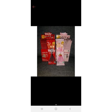 

jajanan soklat stik pocky 11 gr @2.500 min beli 2 biji