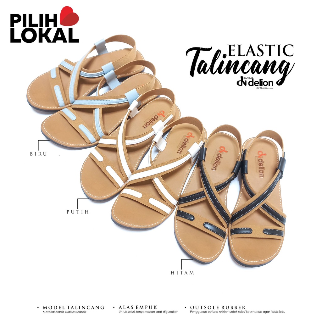 Sandal Talincang Wanita Kekinian Remaja - Sandal Tali Belakang Wanita Elastis Silang - Sepatu Sandal Tali Wanita - Sandal Tali Wanita Slip Sandal Sandak - Sendal Talincang Karet Teplek - Sandal Remaja Wanita Kekinian - Sandal Cewek Dewasa Terbaru Termurah