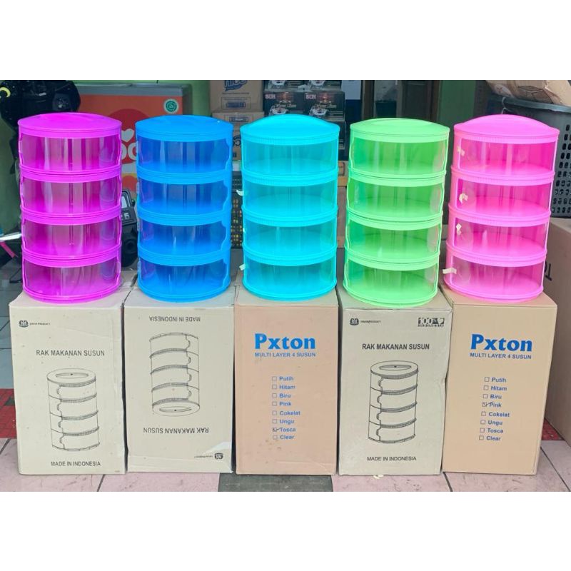 Tudung Saji 4 Susun Kekinian Food Cover 4 Layer Rak Lauk Susun