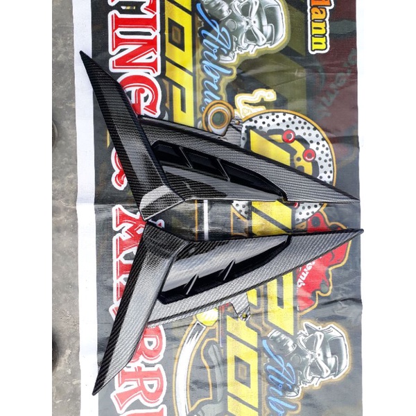 cover sambungan body vixion old carbon/box tutup aku accu carbon/cover body vixion old carbon celup
