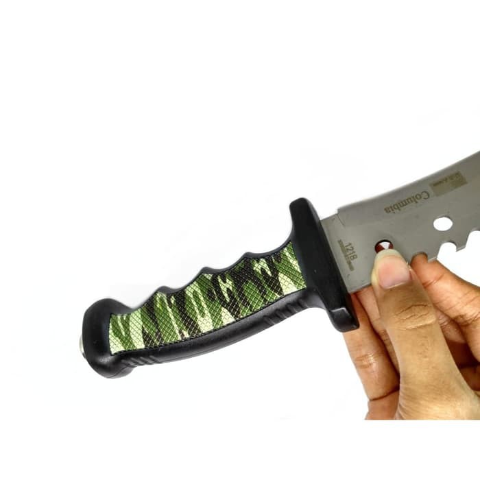 Terbaru PISAU KING KOBRA COBRA LORENG ARMY 1218 P1082 SANGKUR IMPORT SURVIVAL Model baru