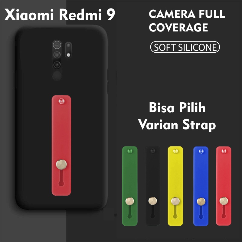 Softcase Silikon Baby Skin 3D Camera For Redmi 9 Free Strap Holder