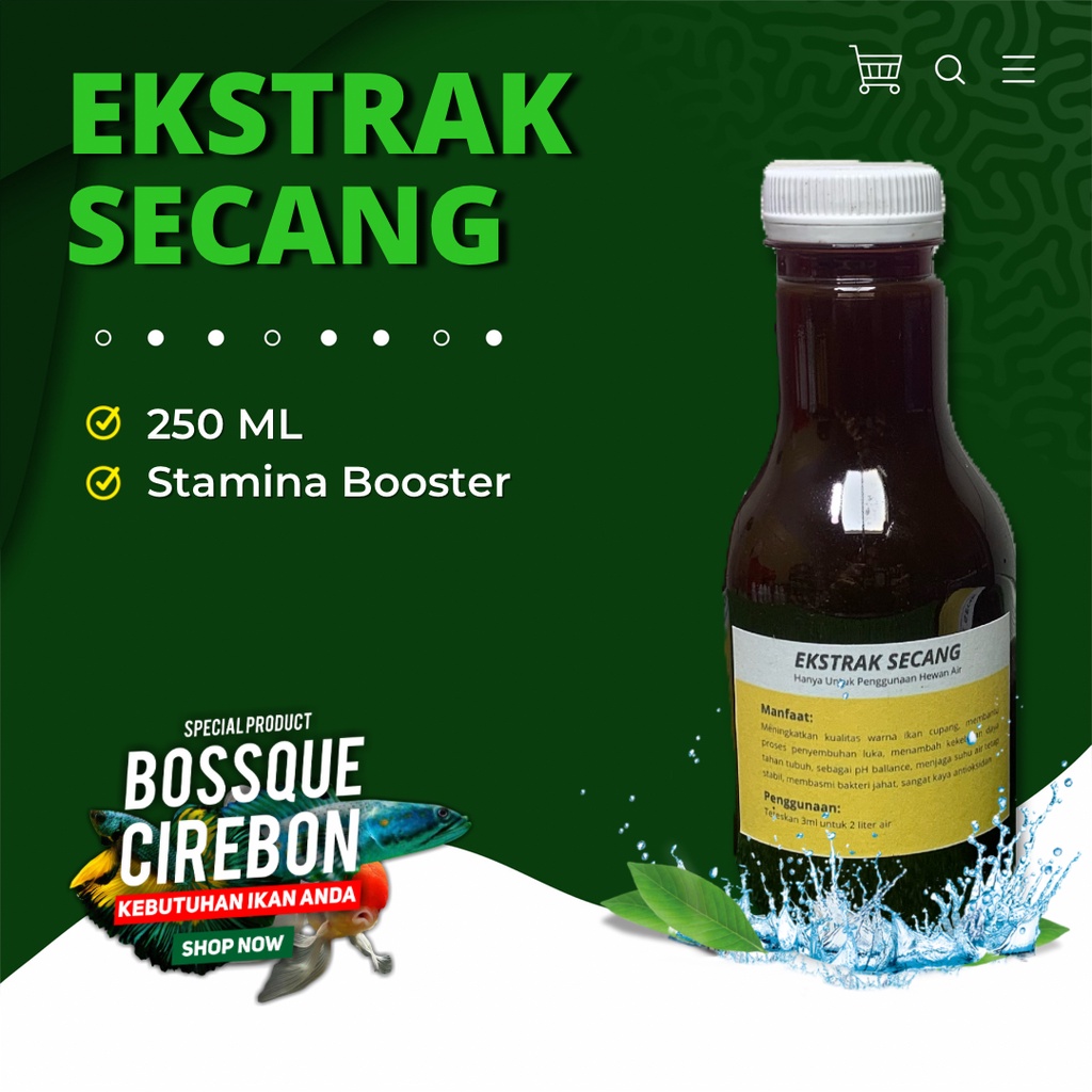 [Free Pipet Tetes] Ekstrak Kayu Secang Extract Secang Herbal Obat Ikan Hias Cupang Guppy Stamina Booster 250ml