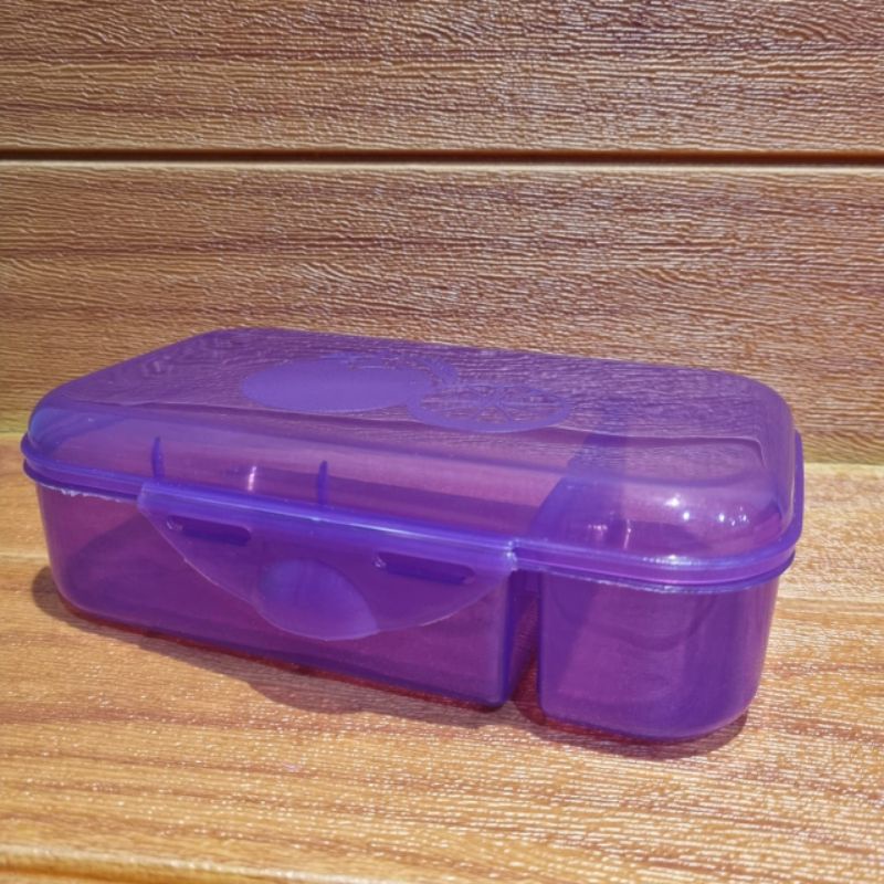 Lunch Box Pamela / Tempat Makan Sekat 2 / Lunch Box Warna Murah / Tempat Bekal