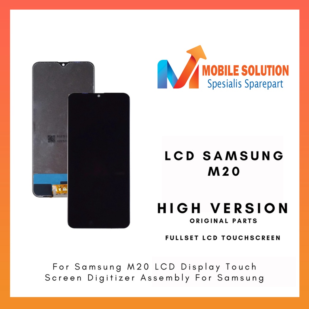 Grosir LCD Samsung M20 M205F ORIGINAL 100% Fullset Touchscreen Garansi 1 Bulan + Packing / Bubbel