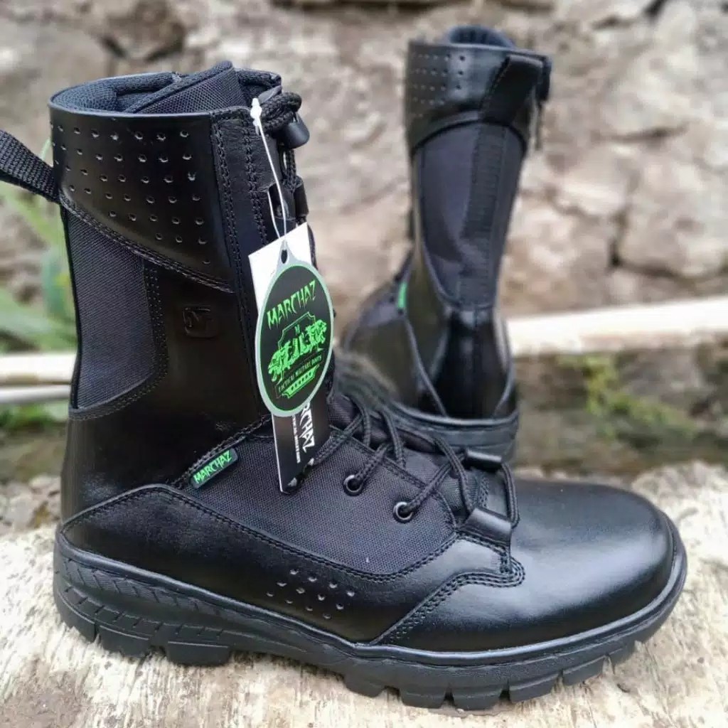 SEPATU PDL MARCHAZ KULIT ASLI SEPATU PDL TNI POLRI SECURITY SATPAM SEPATU BOOTS PRIA KULIT ASLI