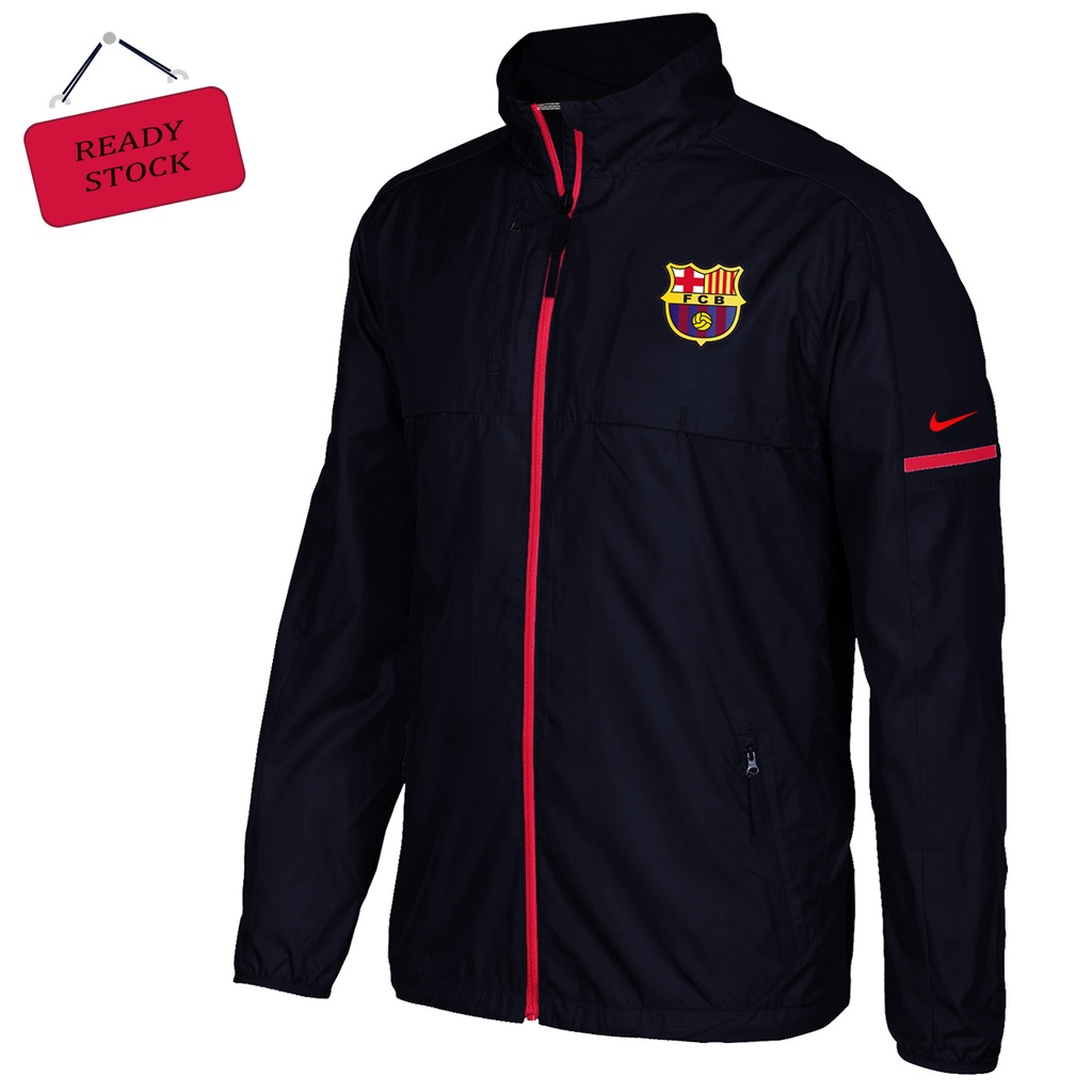 Jaket Parasut Distro Windbreaker Logo Barcelona Original / Jaket Parasut Pria / Jaket Motor Pria / J