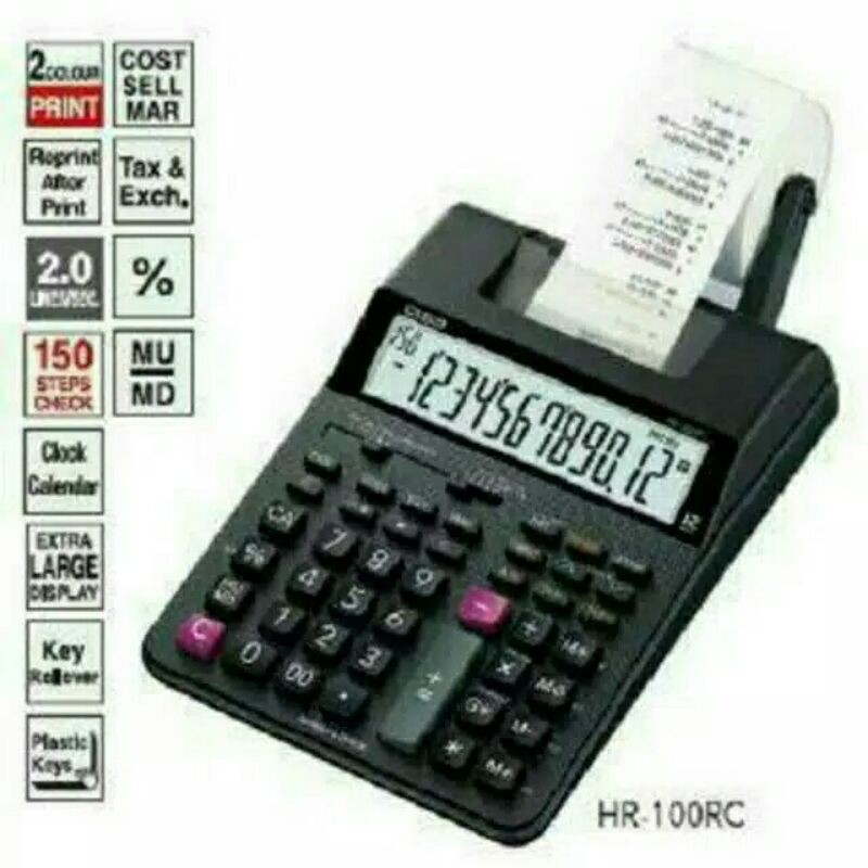 

Casio Printing Calculator HR-100 RC Print Kalkulator HR-100RC