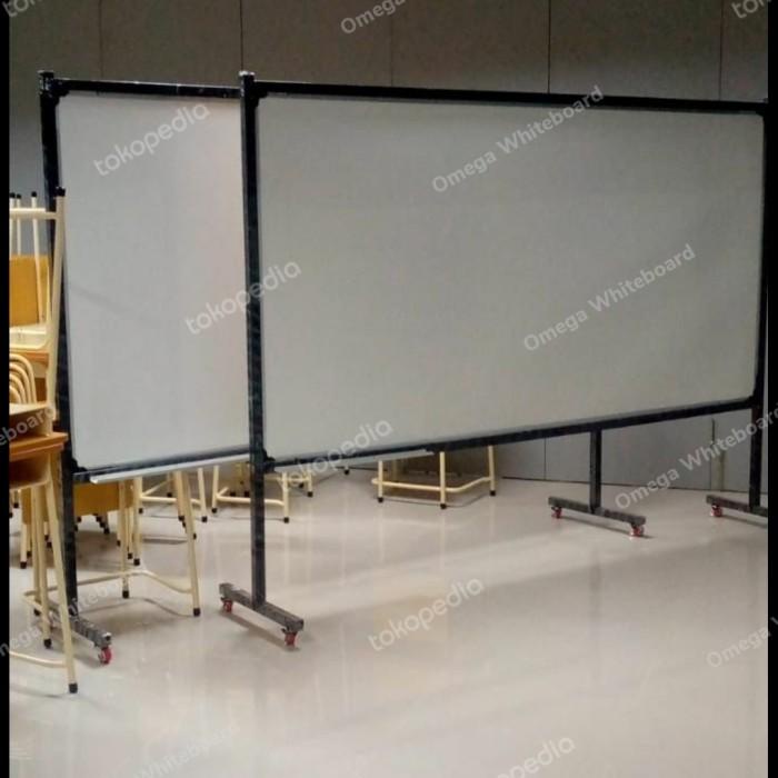 

Nov | Whiteboard Standing Roda 120 X 240 Cm