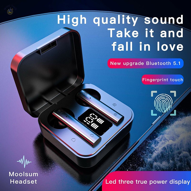 m tws 5.0 bluetooth earbuds
