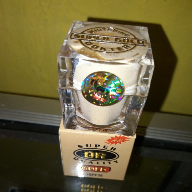Dr Gold super whitening cream Day & Night holo kuda