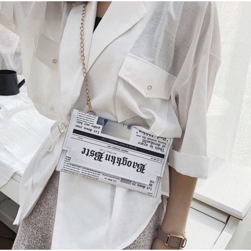 Tas unik Korea Koran Newspapers