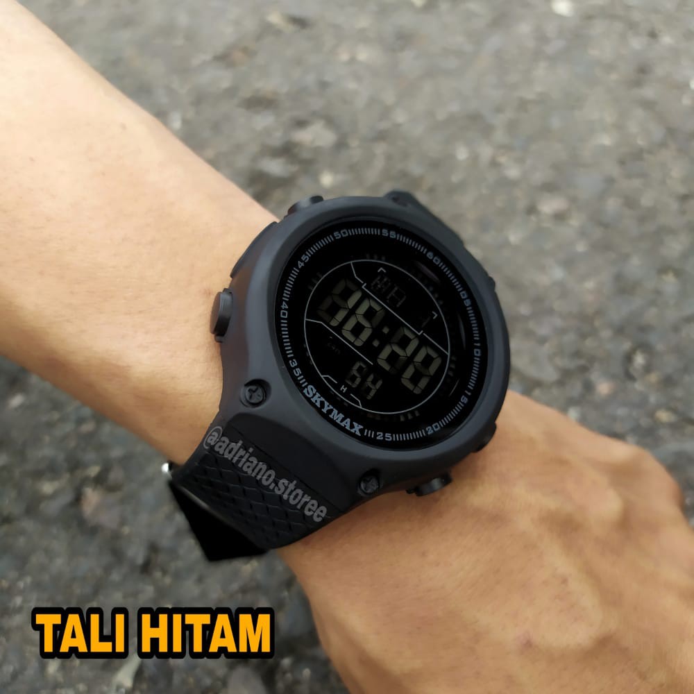 Jam Tangan Digital Skymax Pria Cowok 100% Original Anti Air 30 Meter standar Militer Waterproof Sport Sporty Keren Terbaru