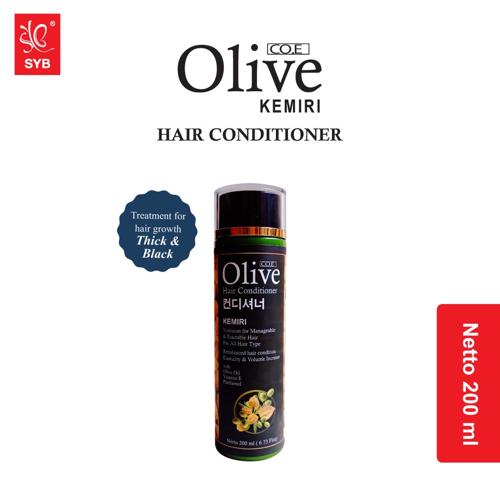 Co.e Olive Black Conditioner Kemiri by SYB 200mL