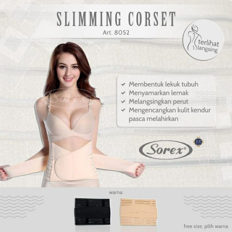 STAGEN KORSET PELANGSING PERUT SLIMMING CORSET SOREX 8052 REKAT KUAT Korset